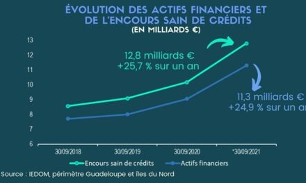 L’activité financière reste très dynamique en Guadeloupe en 2021