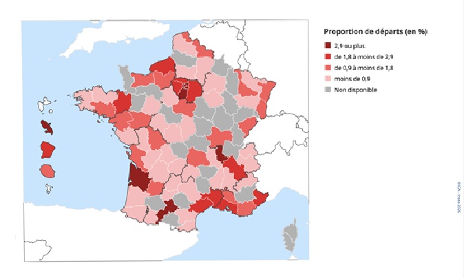 Migrations résidentielles : des départs nombreux des jeunes